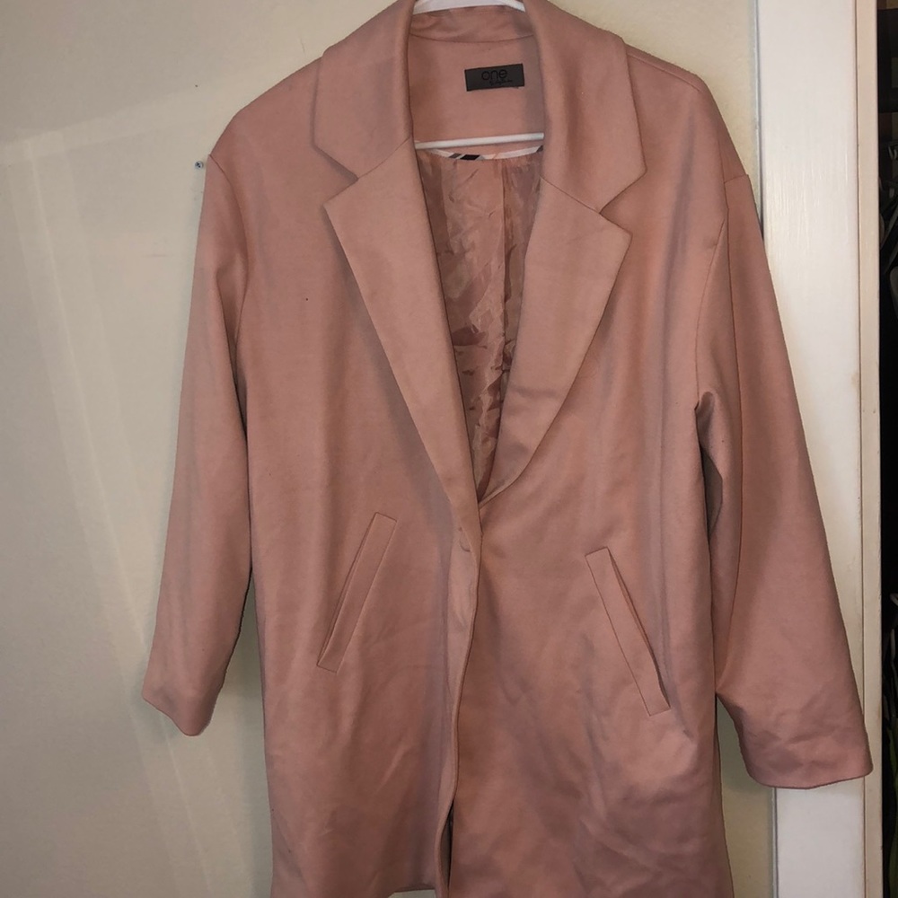 Pink fall coat